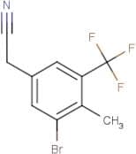 3-Bromo-4-methyl-5-(trifluoromethyl)phenylacetonitrile
