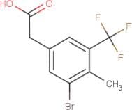3-Bromo-4-methyl-5-(trifluoromethyl)phenylacetic acid