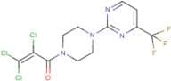 2,3,3-Trichloro-1-{[4-(trifluoromethyl)pyrimidin-2-yl]piperazin-1-yl}prop-2-en-1-one