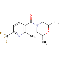 (2,6-dimethylmorpholino)[2-methyl-6-(trifluoromethyl)pyridin-3-yl]methanone