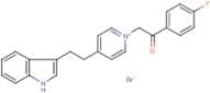 1-(4-fluorophenyl)-2-{4-[2-(1H-indol-3-yl)ethyl]pyridinium-1-yl}ethan-1-one bromide