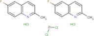 6-Fluoro-2-methylquinoline hydrochloride hemizinc chloride