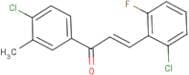 3-(2-chloro-6-fluorophenyl)-1-(4-chloro-3-methylphenyl)prop-2-en-1-one