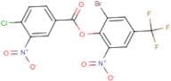 2-bromo-6-nitro-4-(trifluoromethyl)phenyl 4-chloro-3-nitrobenzoate