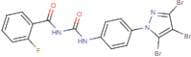 N-(2-fluorobenzoyl)-N'-[4-(3,4,5-tribromo-1H-pyrazol-1-yl)phenyl]urea