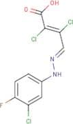 2,3-Dichloro-4-[2-(3-chloro-4-fluorophenyl)hydrazono]but-2-enoic acid