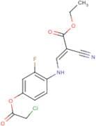 ethyl 3-{4-[(2-chloroacetyl)oxy]-2-fluoroanilino}-2-cyanoacrylate