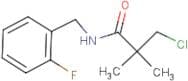 N1-(2-fluorobenzyl)-3-chloro-2,2-dimethylpropanamide