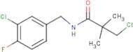 N1-(3-chloro-4-fluorobenzyl)-3-chloro-2,2-dimethylpropanamide