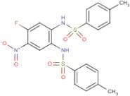 N1-(4-Fluoro-2-{[(4-methylphenyl)sulphonyl]amino}-5-nitrophenyl)-4-methylbenzene-1-sulphonamide