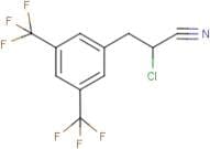 2-chloro-3-[3,5-di(trifluoromethyl)phenyl]propanenitrile