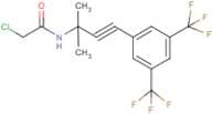 N-{3-[3,5-bis(trifluoromethyl)phenyl]-1,1-dimethylprop-2-ynyl}-2-chloroacetamide