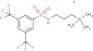 3-({[3,5-bis(trifluoromethyl)phenyl]sulphonyl}amino)-N,N,N-trimethylpropan-1-aminium iodide