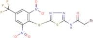 2-Bromo-N-(5-{[2,6-dinitro-4-(trifluoromethyl)phenyl]thio}-1,3,4-thiadiazol-2-yl)acetamide