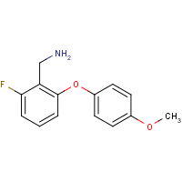 2-fluoro-6-(4-methoxyphenoxy)benzylamine