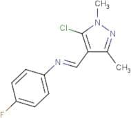 N1-[(5-chloro-1,3-dimethyl-1H-pyrazol-4-yl)methylidene]-4-fluoroaniline