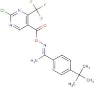 O1-{[2-chloro-4-(trifluoromethyl)pyrimidin-5-yl]carbonyl}-4-(tert-butyl)benzene-1-carbohydroximami…