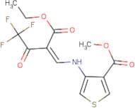 methyl 4-{[2-(ethoxycarbonyl)-4,4,4-trifluoro-3-oxobut-1-enyl]amino}thiophene-3-carboxylate