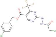4-chlorobenzyl 2-[2-(2-chloroacetyl)hydrazino]-4-(trifluoromethyl)pyrimidine-5-carboxylate