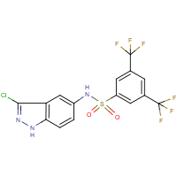 N-(3-Chloro-1H-indazol-5-yl)-3,5-bis(trifluoromethyl)benzenesulphonamide