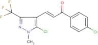 3-[5-chloro-1-methyl-3-(trifluoromethyl)-1H-pyrazol-4-yl]-1-(4-chlorophenyl)prop-2-en-1-one