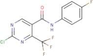 N5-(4-fluorophenyl)-2-chloro-4-(trifluoromethyl)pyrimidine-5-carboxamide