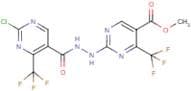 methyl 2-(2-{[2-chloro-4-(trifluoromethyl)pyrimidin-5-yl]carbonyl}hydrazino)-4-(trifluoromethyl)py…