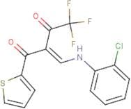 2-[(2-chloroanilino)methylidene]-4,4,4-trifluoro-1-(2-thienyl)butane-1,3-dione