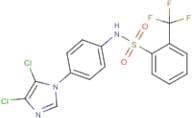N1-[4-(4,5-dichloro-1H-imidazol-1-yl)phenyl]-2-(trifluoromethyl)benzene-1-sulphonamide