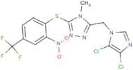 3-[(4,5-dichloro-1H-imidazol-1-yl)methyl]-4-methyl-5-{[2-nitro-4-(trifluoromethyl)phenyl]thio}-4H-…