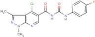 N-[(4-chloro-1,3-dimethyl-1H-pyrazolo[3,4-b]pyridin-5-yl)carbonyl]-N'-(4-fluorophenyl)urea