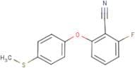 2-Fluoro-6-[4-(methylthio)phenoxy]benzonitrile