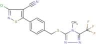3-chloro-5-[4-({[4-methyl-5-(trifluoromethyl)-4H-1,2,4-triazol-3-yl]thio}methyl)phenyl]isothiazole…