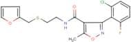 3-(2-Chloro-6-fluorophenyl)-N-(2-{[(fur-2-yl)methyl]sulphanyl}ethyl)-5-methylisoxazole-4-carboxami…