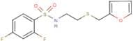 2,4-Difluoro-N-{2-[(fur-2-ylmethyl)thio]ethyl}benzenesulphonamide