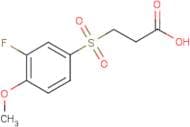 3-[3-Fluoro-4-methoxyphenyl)sulphonyl]propanoic acid