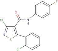 N4-(4-fluorophenyl)-3-chloro-5-(2-chlorophenyl)isothiazole-4-carboxamide