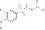 [(3-Fluoro-4-methoxyphenyl)sulphonylamino]acetic acid