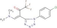 3-[1-(4-chlorophenyl)-1H-1,2,3,4-tetraazol-5-yl]-4-(dimethylamino)-1,1,1-trifluorobut-3-en-2-one