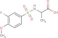 2-[(3-Fluoro-4-methoxyphenyl)sulphonylamino]propanoic acid