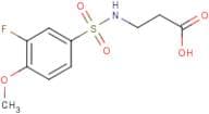 3-[(3-Fluoro-4-methoxyphenyl)sulphonylamino]propanoic acid