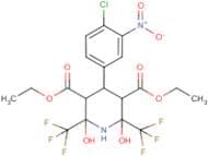 diethyl 4-(4-chloro-3-nitrophenyl)-2,6-dihydroxy-2,6-bis(trifluoromethyl)piperidine-3,5-dicarboxyl…