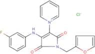 1-[4-(3-fluoroanilino)-1-(2-furylmethyl)-2,5-dioxo-2,5-dihydro-1H-pyrrol-3-yl]pyridinium chloride