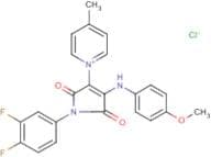 1-[1-(3,4-difluorophenyl)-4-(4-methoxyanilino)-2,5-dioxo-2,5-dihydro-1H-pyrrol-3-yl]-4-methylpyrid…