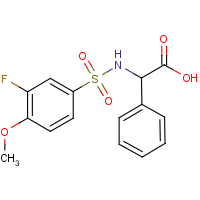 [(3-Fluoro-4-methoxyphenyl)sulphonylamino](phenyl)acetic acid
