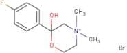 2-(4-fluorophenyl)-2-hydroxy-4,4-dimethyl-1,4-oxazinan-4-ium bromide