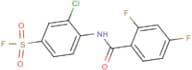 3-chloro-4-[(2,4-difluorobenzoyl)amino]benzene-1-sulphonyl fluoride