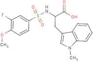 2-[(3-Fluoro-4-methoxyphenyl)sulphonylamino]-3-(1-methyl-1H-indol-3-yl)propanoic acid