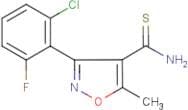 3-(2-Chloro-6-fluorophenyl)-5-methylisoxazole-4-carbothioamide