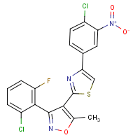 3-(2-chloro-6-fluorophenyl)-4-[4-(4-chloro-3-nitrophenyl)-1,3-thiazol-2-yl]-5-methylisoxazole